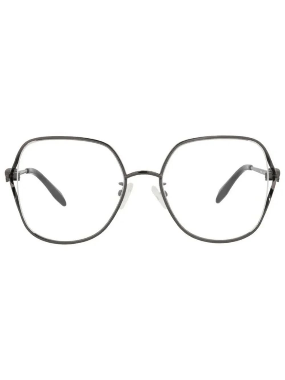 New Alexander McQueen Womens Square/Rectangle Ruthenium Ruthenium Transparent Fa